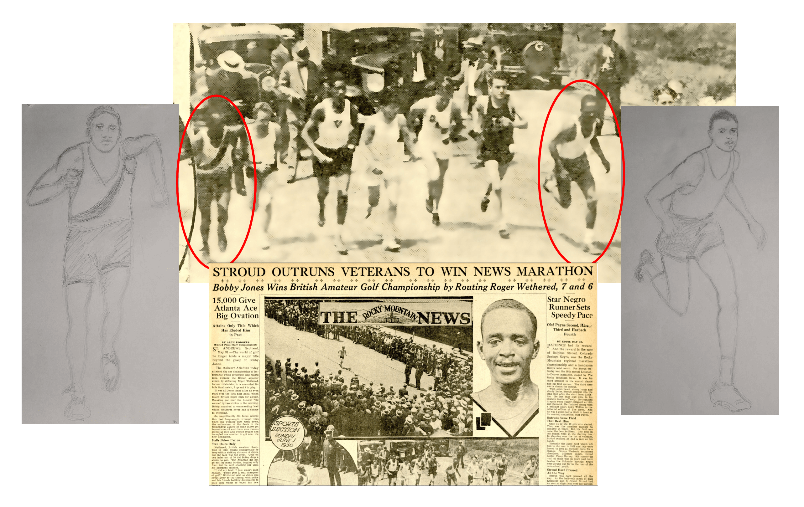 Tandy Stroud Outpaces the Field at 1930 Denver Marathon but Collapses in Final Mile for a Dolphus Stroud Win at 1930 Denver Marathon